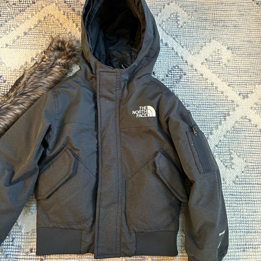 THE NORTH FACE Boys' Gotham Insulated Jacket, Asphalt Grey Heather, XX-Small 5T
